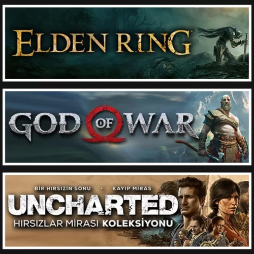  Elden Ring +God Of War +Uncharted